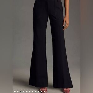 Anthropologie Maeve the Naomi women’s 12 black wide leg flare pants black